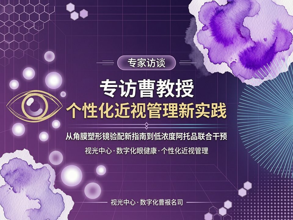 专访曹教授:从角膜塑形镜验配新指南到低浓度阿托品联合干预——视光中心个性化近视管理新实践