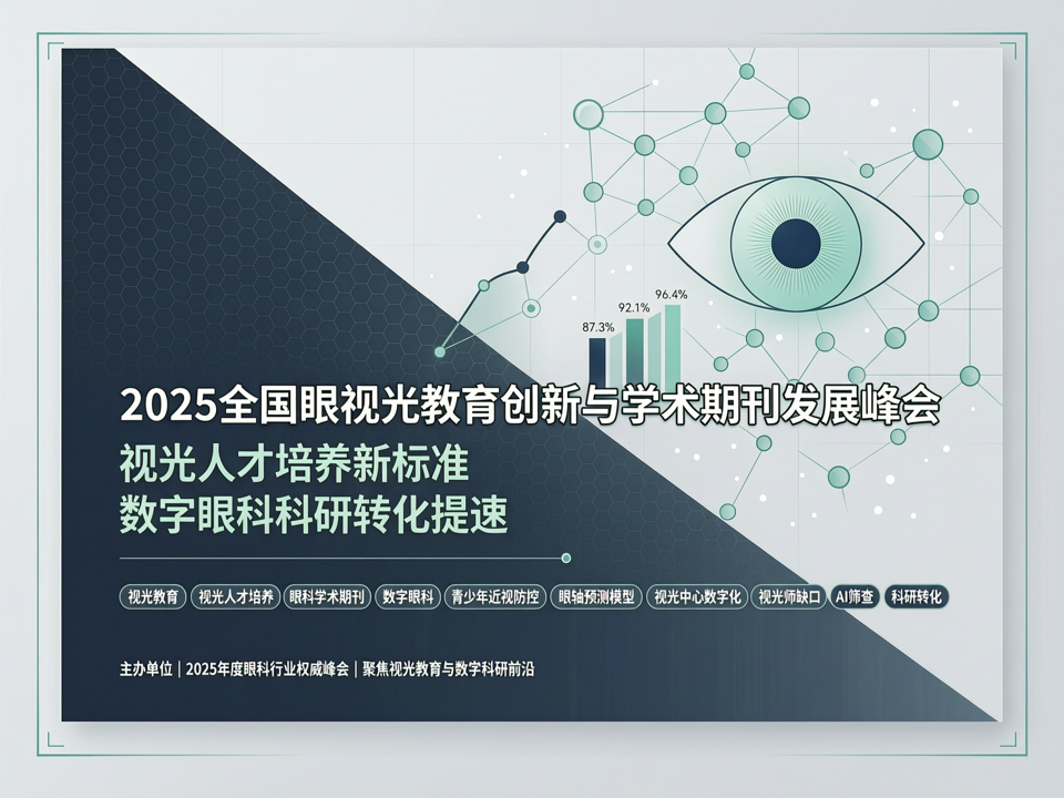 2025全国眼视光教育创新与学术期刊发展峰会:视光人才培养新标准与数字眼科科研转化提速