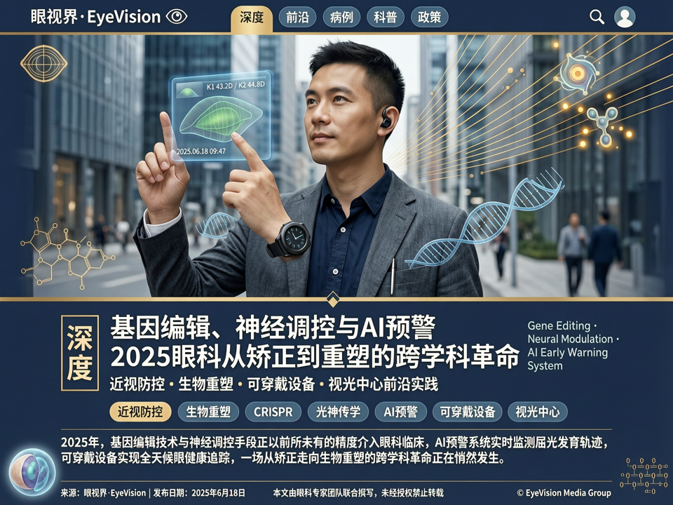 深度 | 基因编辑、神经调控与AI预警:2025眼科从“矫正”到“重塑”的跨学科革命