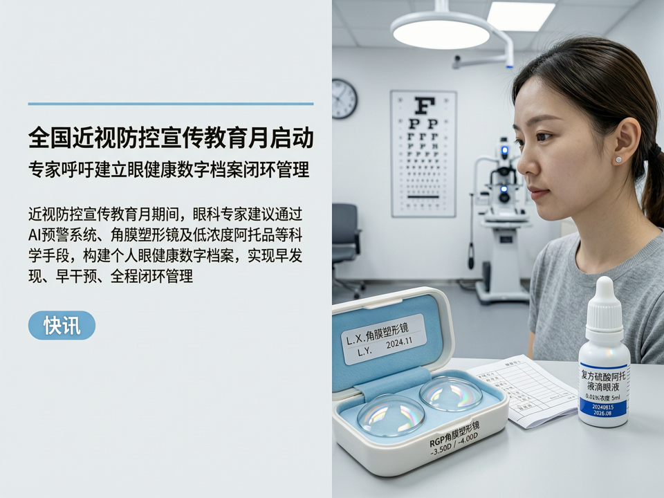 【快讯】全国近视防控宣传教育月启动,专家呼吁建立眼健康“数字档案”闭环管理