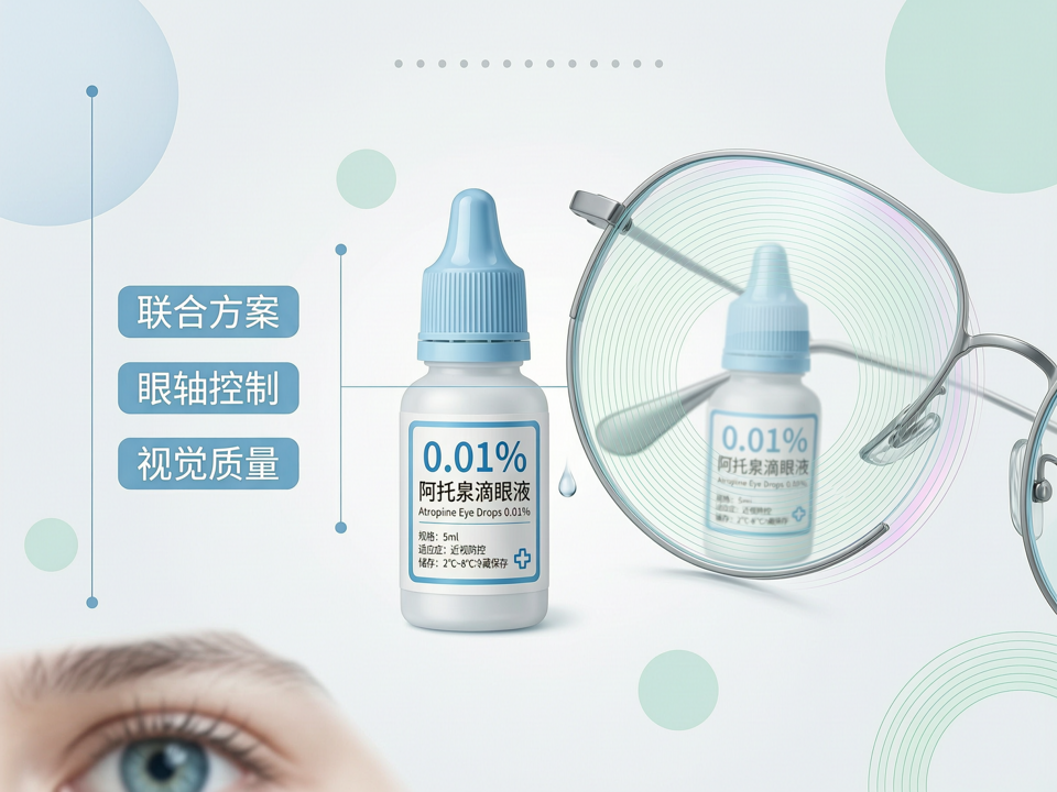 0.01%阿托品滴眼液联合周边离焦框架镜:轻中度近视儿童的控制效果与视觉质量深度评测
