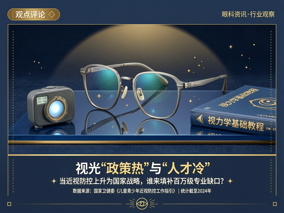 视光“政策热”与“人才冷”:当近视防控上升为国家战略,谁来填补百万级专业缺口?