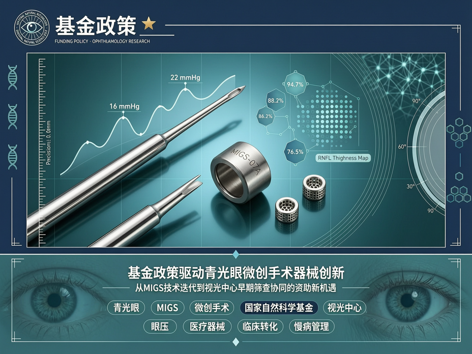 基金政策驱动青光眼微创手术器械创新:从MIGS技术迭代到视光中心早期筛查协同的资助新机遇