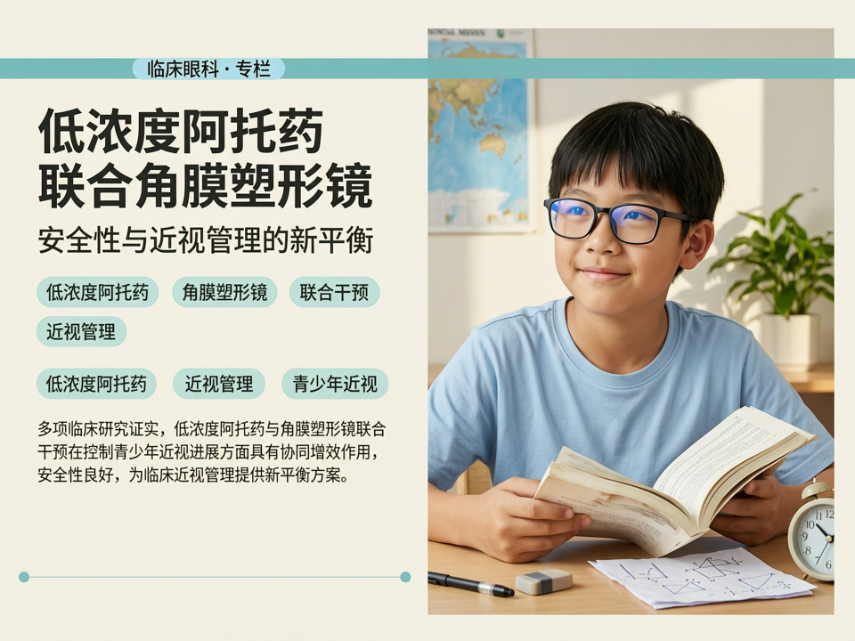 低浓度阿托品安全性与角膜塑形镜联合干预:临床眼科近视管理的新平衡