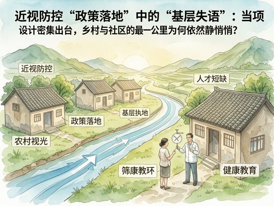 近视防控“政策落地”中的“基层失语”:当顶层设计密集出台,乡村与社区的最后一公里为何依然静悄悄?