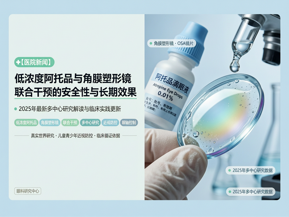 低浓度阿托品与角膜塑形镜联合干预的安全性与长期效果:2025年最新多中心研究解读与临床实践更新