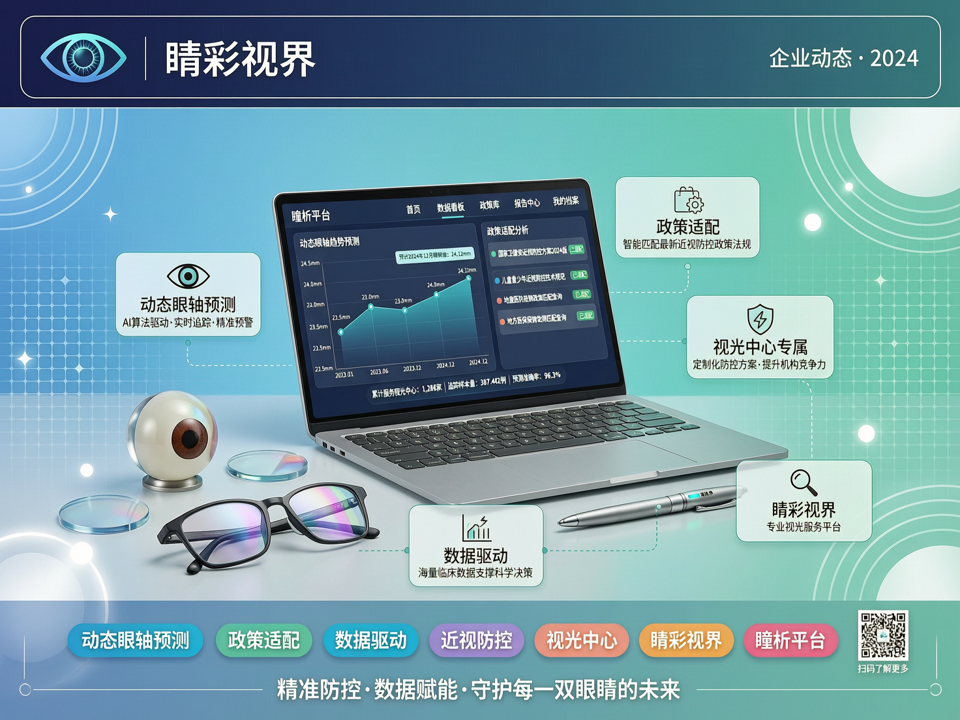 睛彩视界发布“瞳析”动态眼轴预测与政策适配平台,助力视光中心精准防控新升级