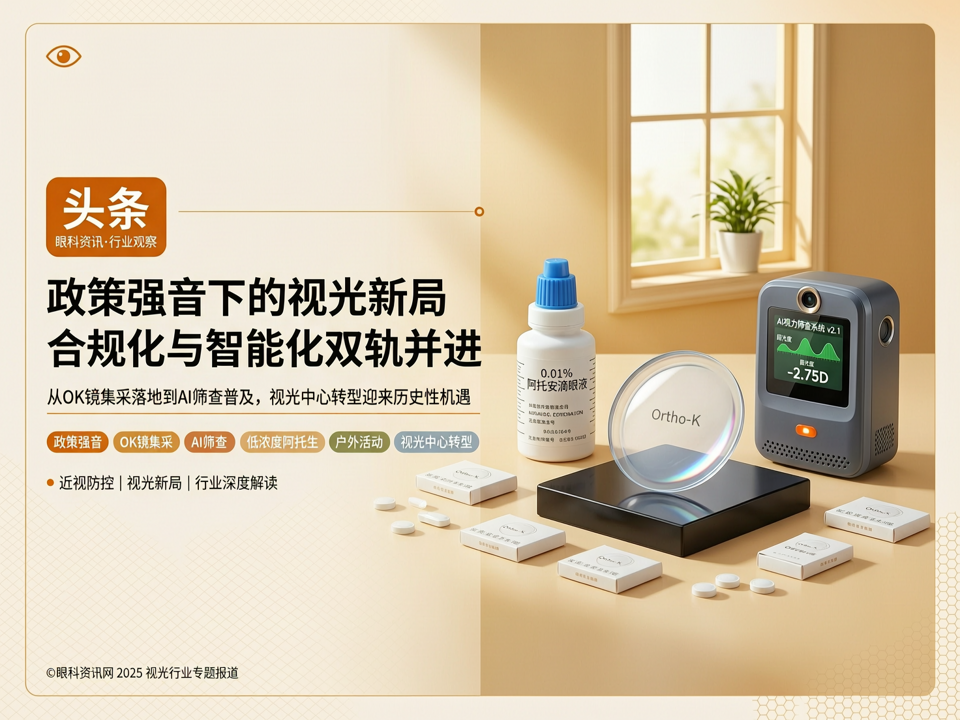 政策强音下的视光新局:从OK镜集采到AI筛查的合规化与智能化双轨