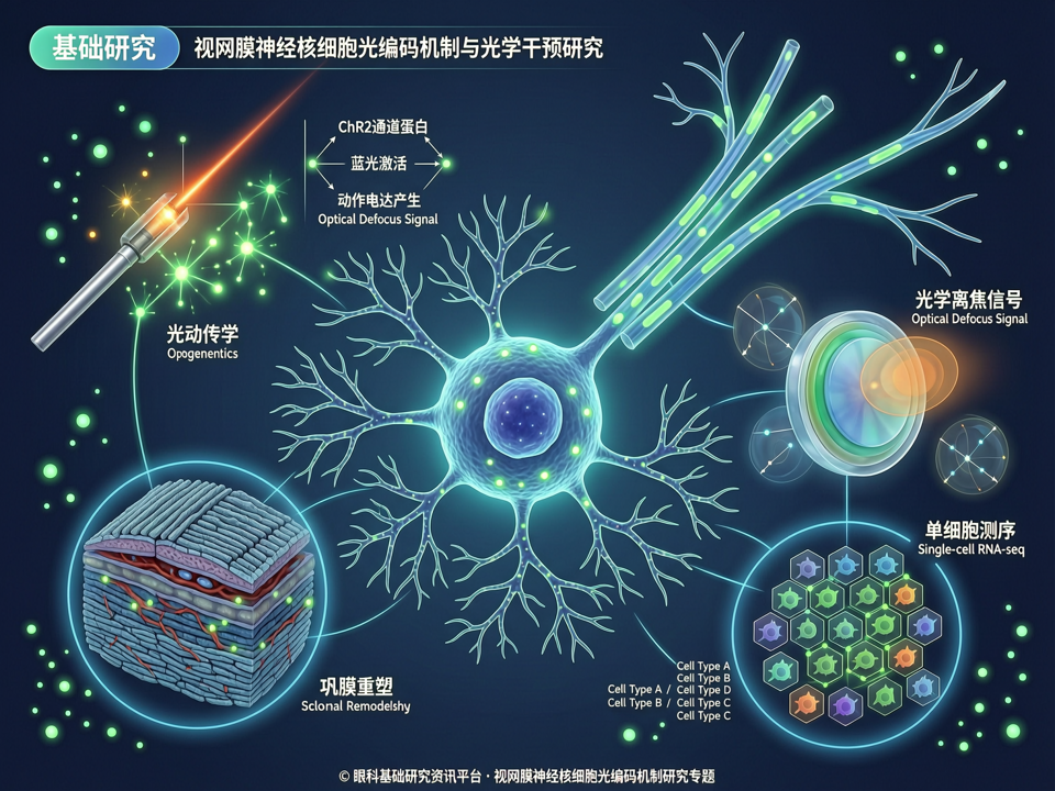 视网膜神经节细胞“光编码”与光学干预:从离焦信号到巩膜重塑的基础研究新契机
