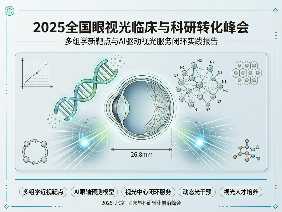 2025全国眼视光临床与科研转化峰会:多组学新靶点与AI驱动视光服务闭环实践报告