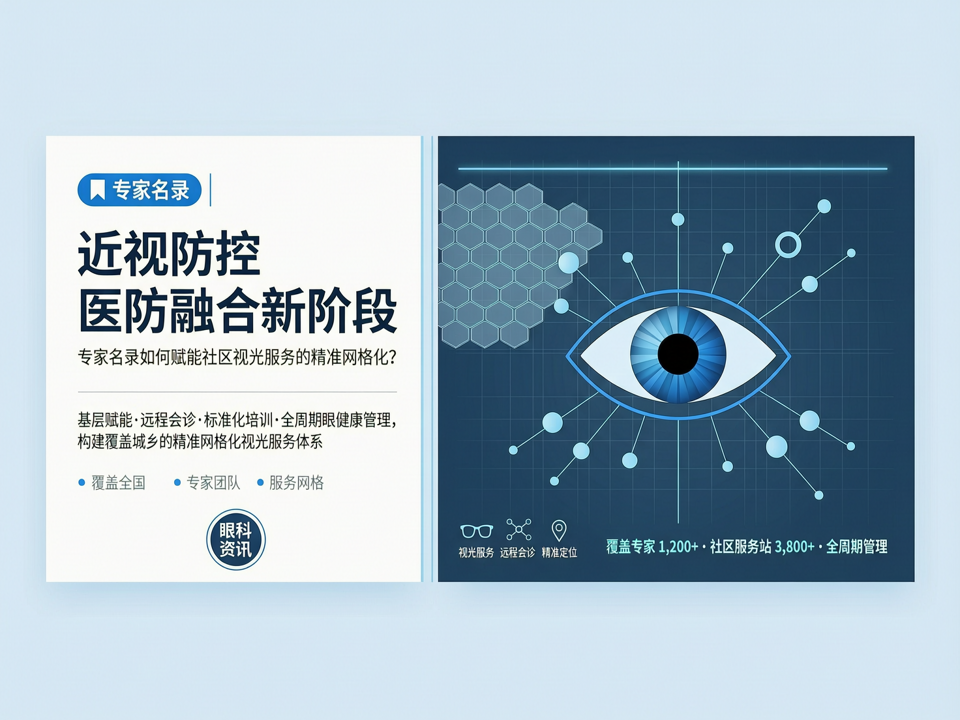 近视防控“医防融合”新阶段:专家名录如何赋能社区视光服务的“精准网格化”?