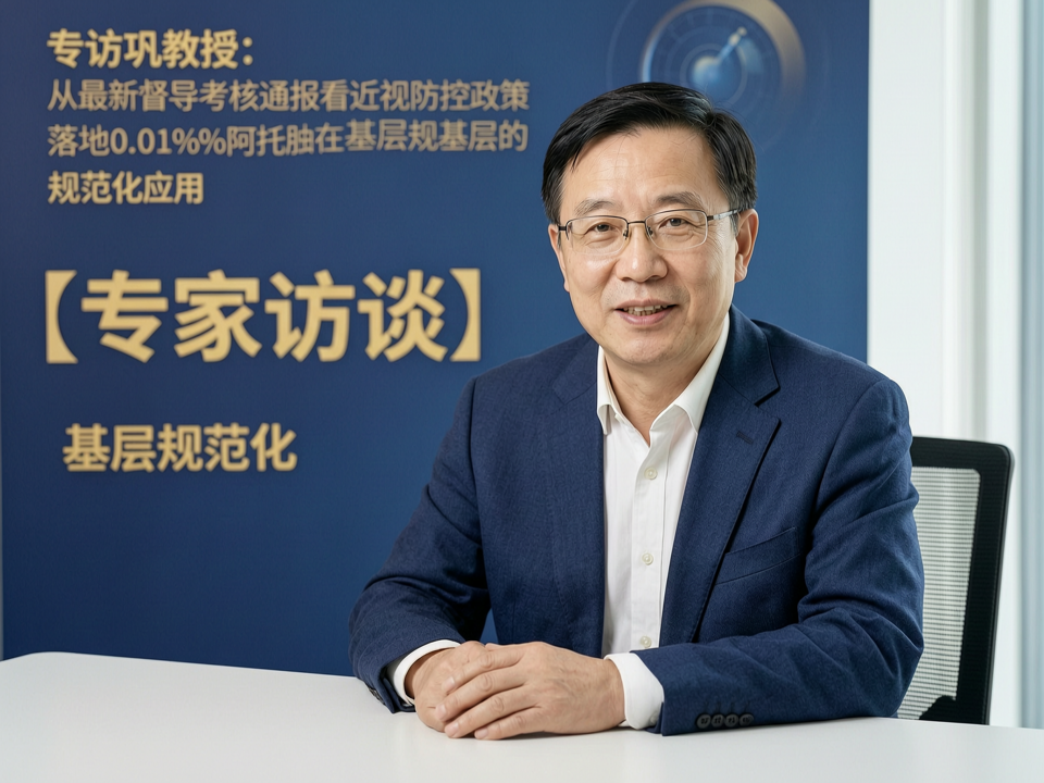 专访巩教授:从最新督导考核通报看近视防控政策落地与0.01%阿托品在基层的规范化应用
