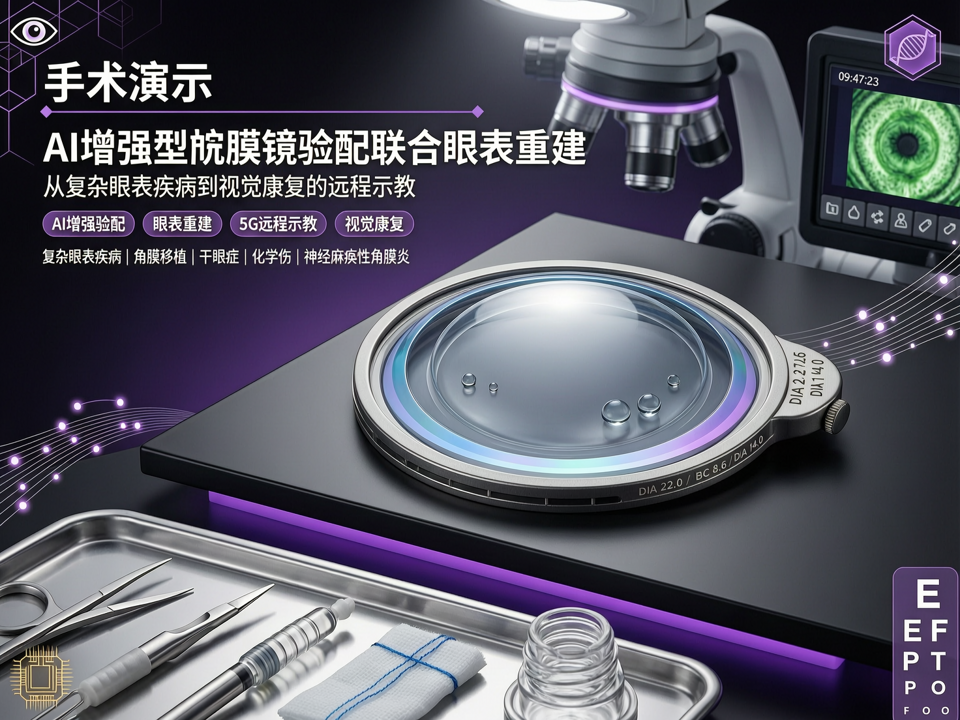 手术演示聚焦AI增强型巩膜镜验配联合眼表重建:从复杂眼表疾病到视觉康复的远程示教