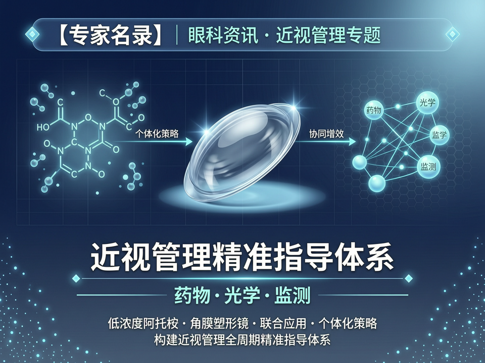 低浓度阿托品与角膜塑形镜联合应用的个体化策略:【专家名录】如何构建近视管理“药物-光学-监测”精准指导体系?