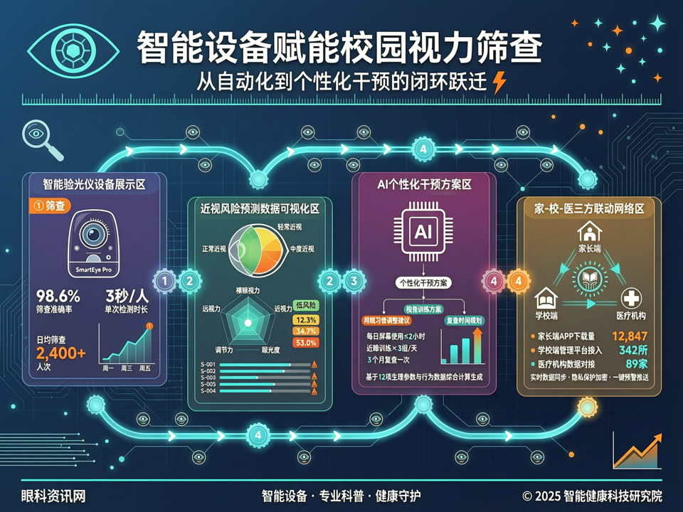 智能设备赋能校园视力筛查:从自动化到个性化干预的闭环跃迁