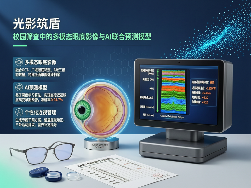 光影筑盾:校园筛查中的多模态眼底影像与AI联合预测模型,精准护航青少年近视管理