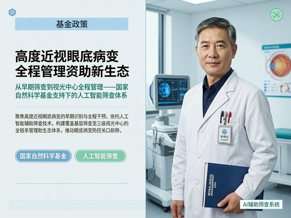 基金政策聚焦高度近视眼底病变:从早期筛查到视光中心全程管理的资助新生态