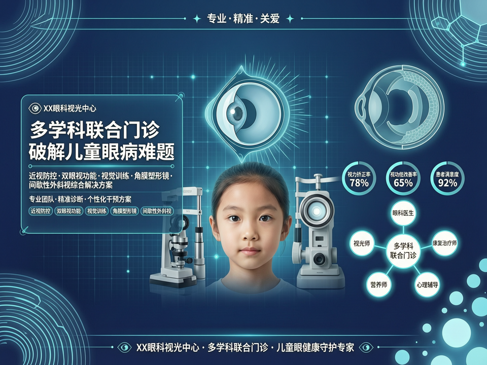 视光中心与眼科协同:多学科联合门诊破解儿童近视合并斜视与视疲劳难题