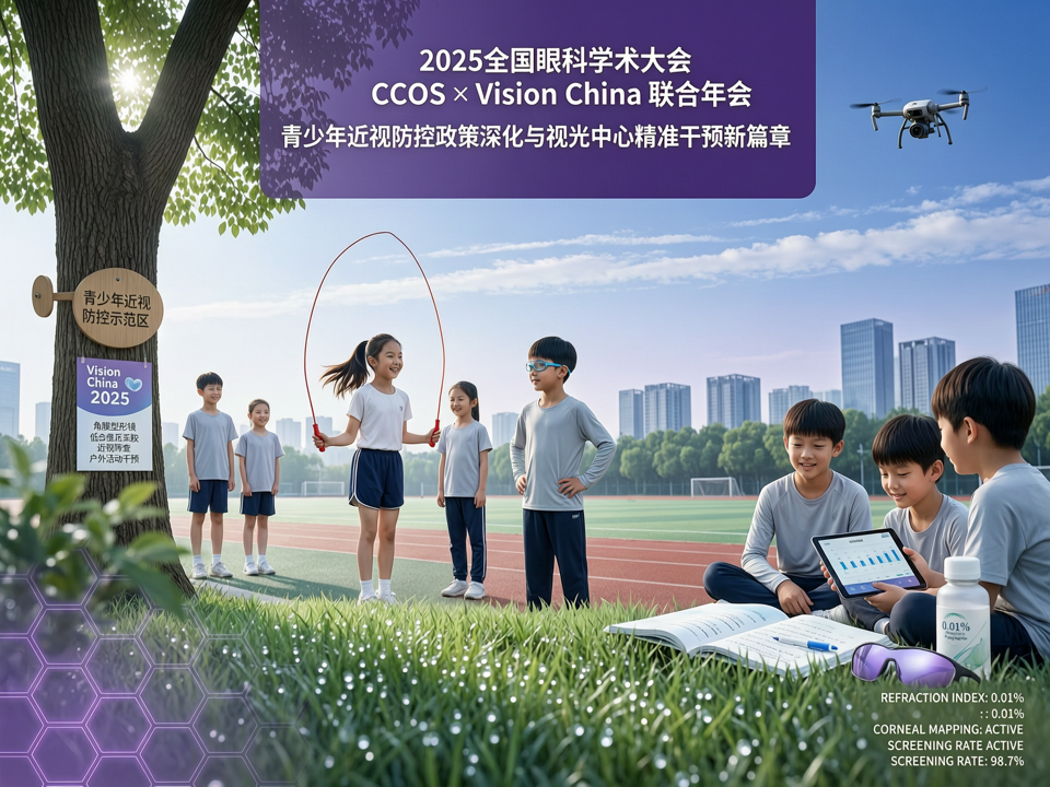 2025全国眼科学术大会(CCOS)与Vision China联合年会:青少年近视防控政策深化与视光中心精准干预新篇章