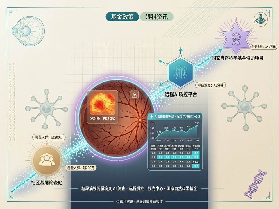 基金政策驱动眼病早期筛查标准化:从社区糖网筛查到远程AI质控的资助新路径