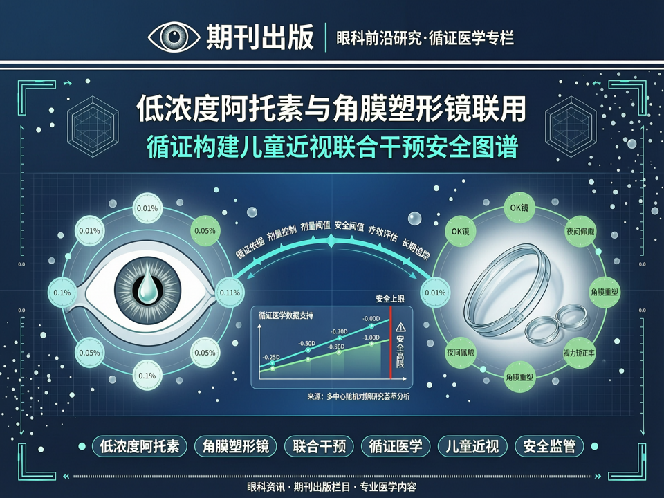 低浓度阿托品与角膜塑形镜联用:期刊循证如何构建儿童近视联合干预的安全图谱