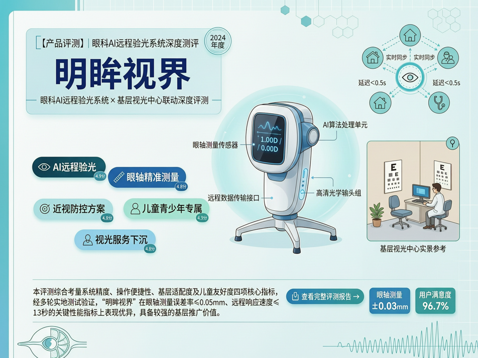 眼科AI远程验光系统“明眸视界”与基层视光中心联动深度评测