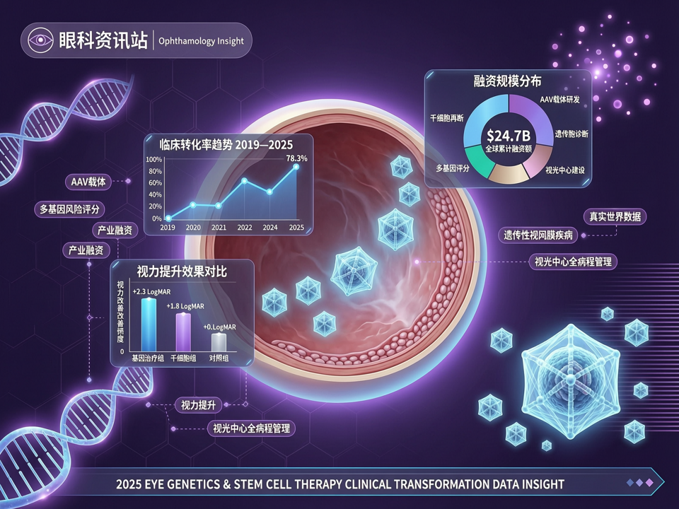 数据报告 | 2025眼科基因与干细胞治疗临床转化数据洞察:从科研突破到视光中心全病程管理前瞻