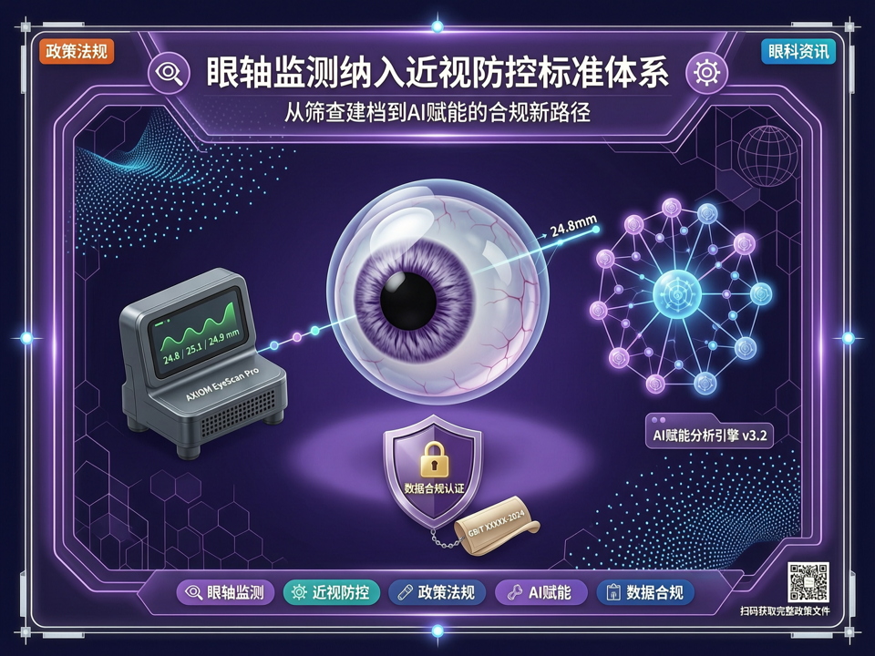 政策法规:眼轴监测纳入近视防控标准体系——从筛查建档到AI赋能的合规新路径