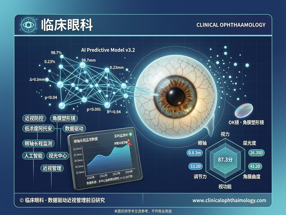 临床眼科新趋势:眼轴长程监测与AI预警在近视管理中的深度融合