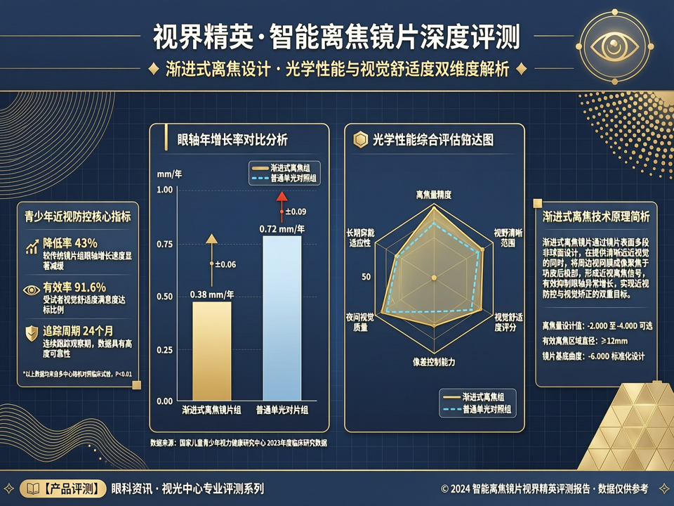 智能离焦镜片“视界精英”:渐进式离焦设计的光学性能与视觉舒适度深度评测