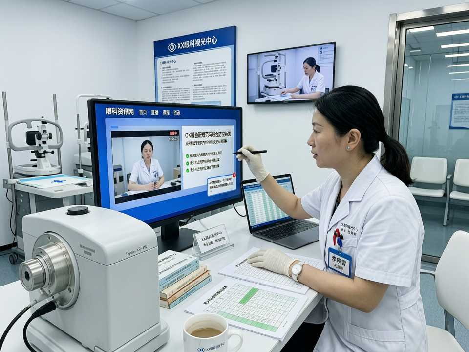 线上直播聚焦“OK镜验配规范与联合防控新策”:从资质监管到低浓度阿托品院内制剂标准化的云端深解
