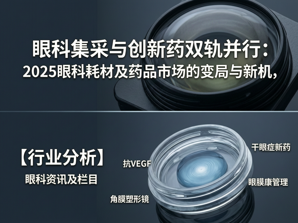 眼科集采与创新药双轨并行:2025眼科耗材及药品市场的变局与新机