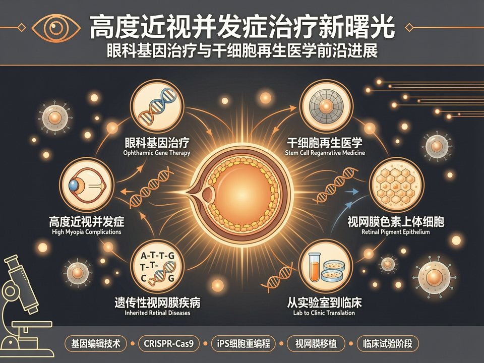 眼科基因治疗与干细胞再生医学:从实验室到临床,高度近视并发症治疗的新曙光