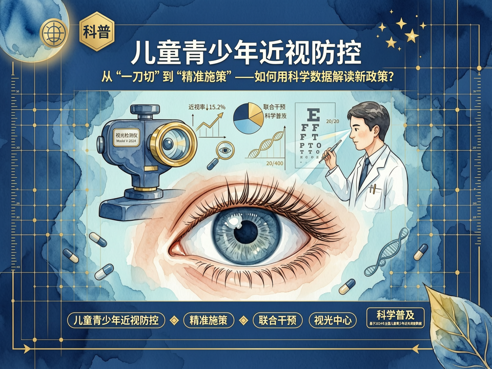 儿童近视防控:从“一刀切”到“精准施策”,如何用科学数据解读新政策?