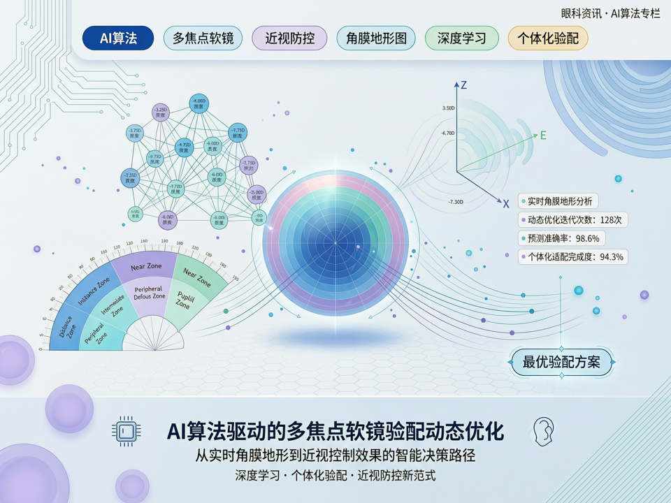 AI算法驱动的多焦点软镜验配动态优化:从实时角膜地形到近视控制效果的智能决策