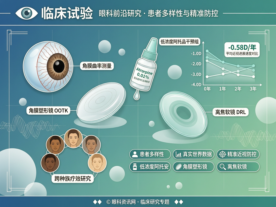 眼科临床试验中的患者多样性:从真实世界数据到精准近视防控