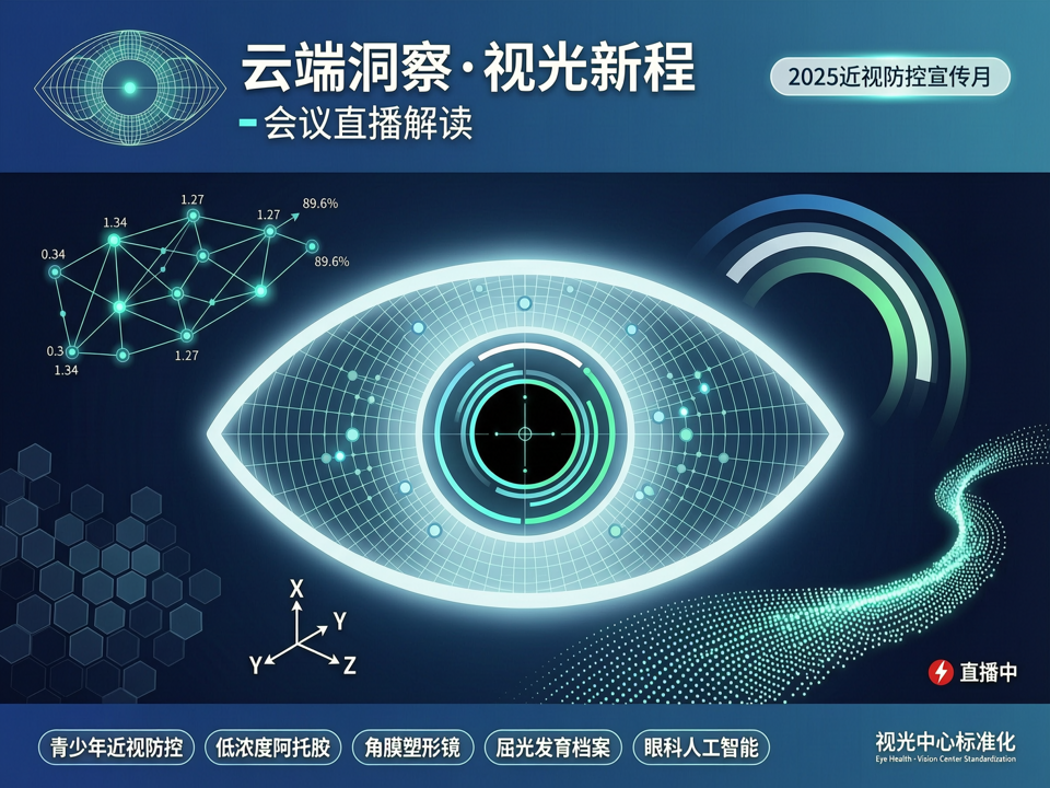 云端洞察·视光新程:会议直播解读2025近视防控宣传月与屈光建档全覆盖