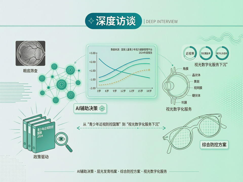 深度访谈 | 从“青少年近视防控国策”到“视光数字化服务下沉”:政策驱动下的技术落地与生态重构