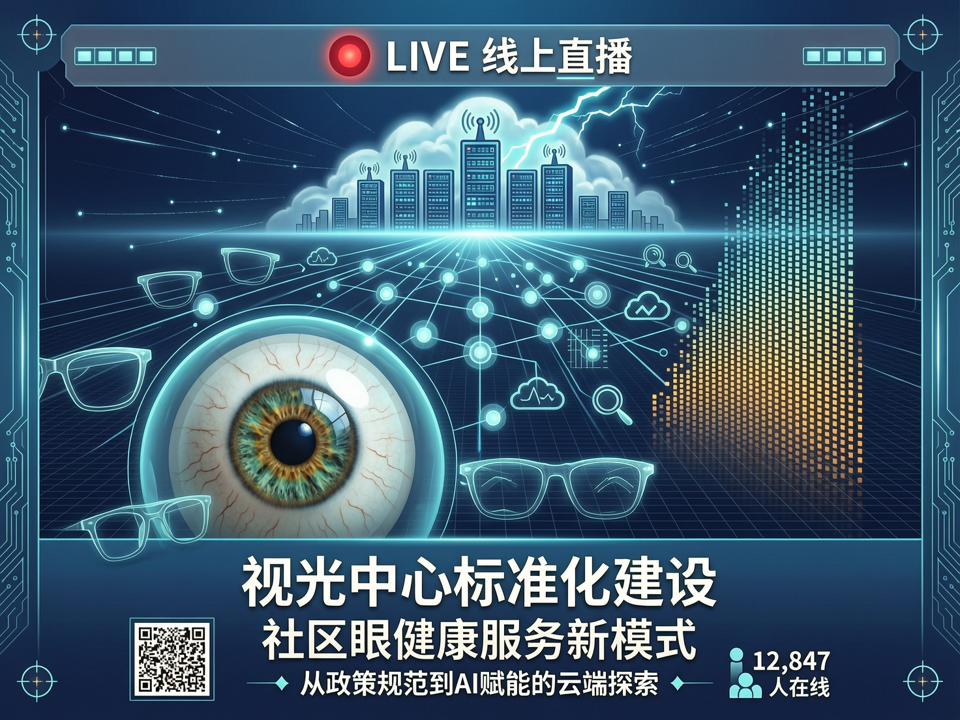 线上直播聚焦“视光中心标准化建设与社区眼健康服务新模式”:从政策规范到AI赋能的云端探索