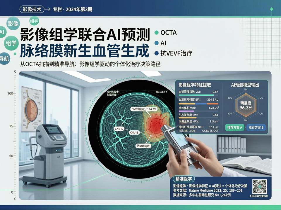 影像组学联合AI预测脉络膜新生血管生成:从OCTA到抗VEGF治疗的精准导航