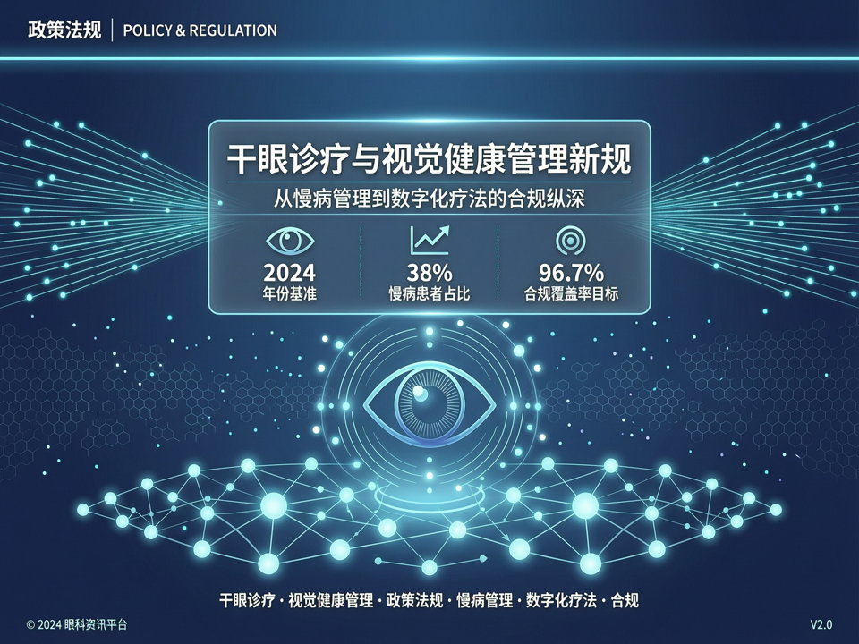 政策法规:干眼诊疗与视觉健康管理新规——从慢病管理到数字化疗法的合规纵深