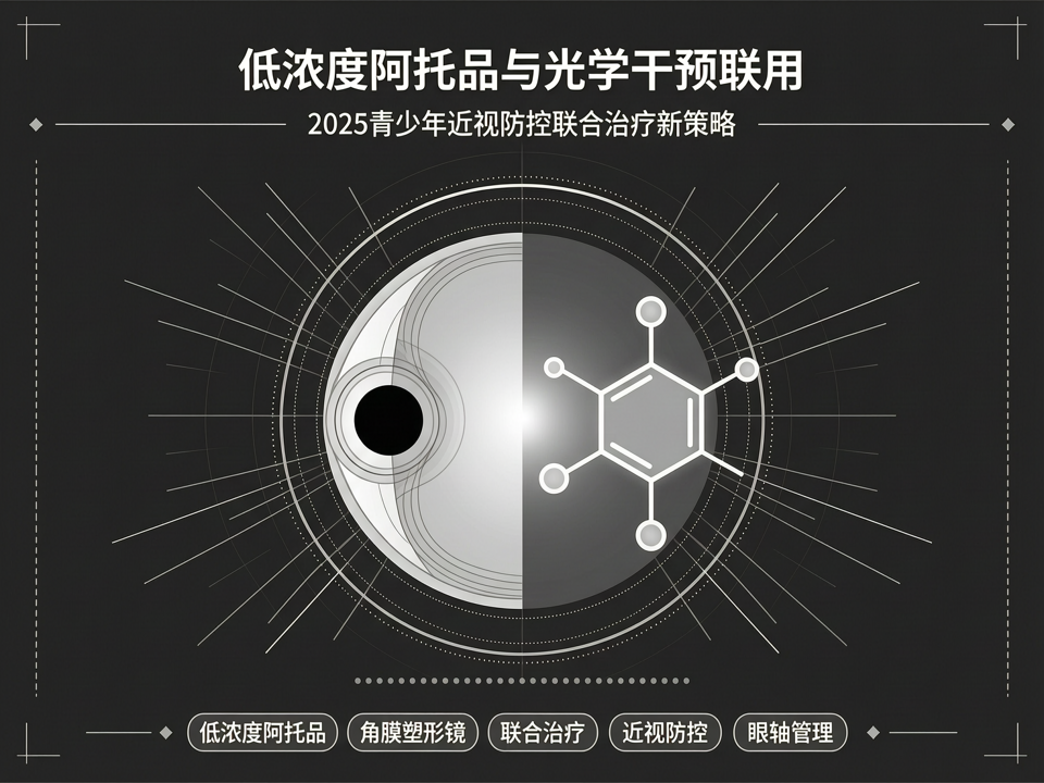 低浓度阿托品与光学干预联用:2025青少年近视防控的联合治疗新策略