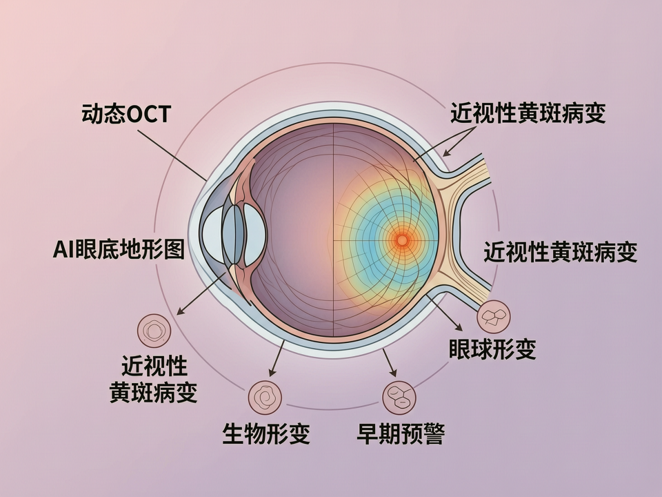 动态OCT与AI眼底地形图:从眼球形变到近视性黄斑病变的早期预警新体系