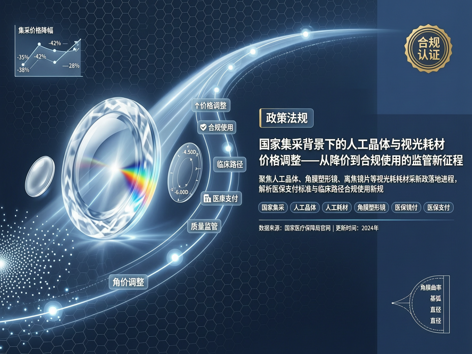 政策法规:国家集采背景下的人工晶体与视光耗材价格调整——从降价到合规使用的监管新征程