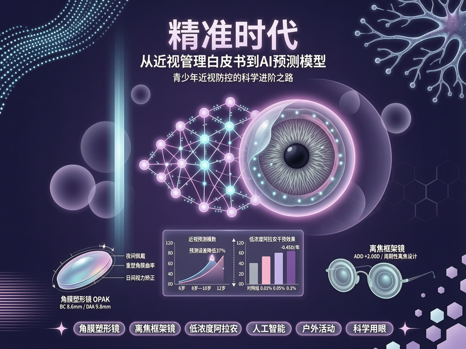 从“近视管理白皮书”到AI预测模型:青少年近视防控的“精准时代”如何落地?