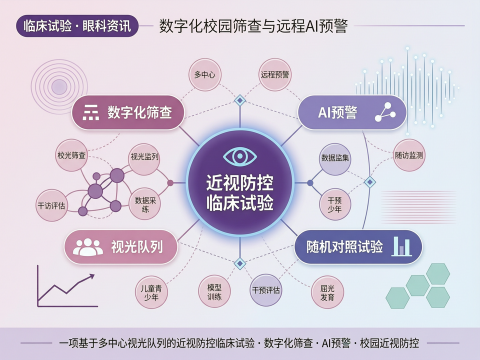 数字化校园筛查与远程AI预警:一项基于多中心视光队列的近视防控临床试验