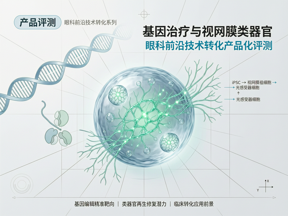 基因治疗与视网膜类器官:眼科前沿技术转化产品化评测