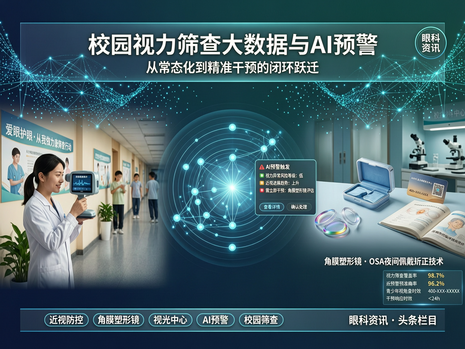 校园视力筛查大数据与AI预警:从常态化到精准干预的闭环跃迁
