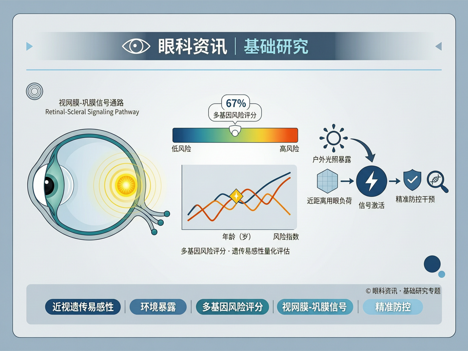 近视遗传易感性与环境暴露的交互作用:从多基因风险评分到视网膜-巩膜信号通路的新视角