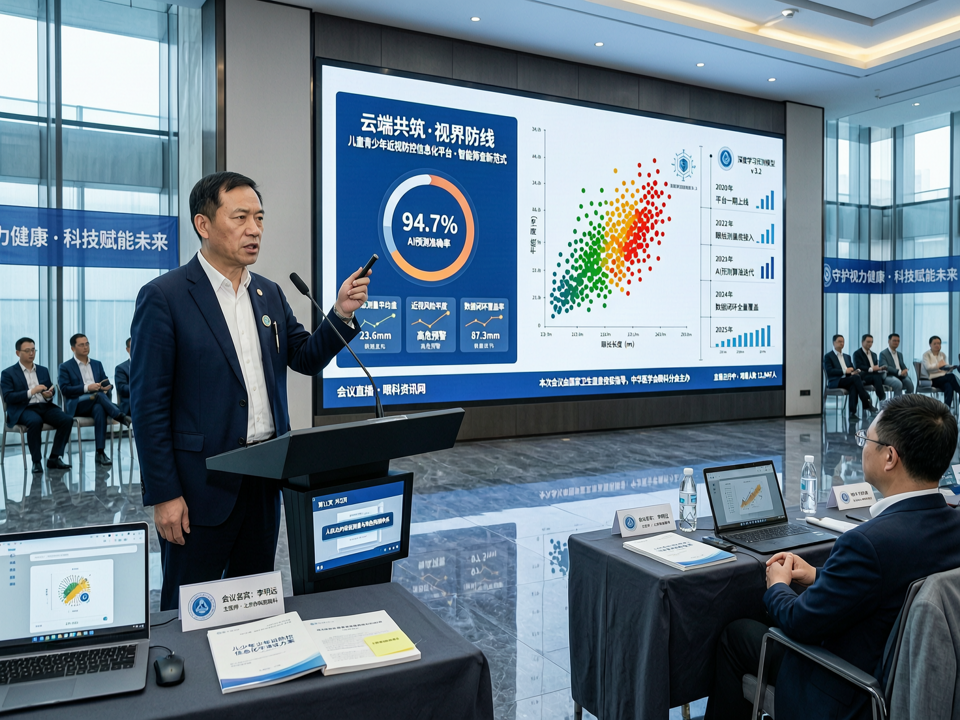 云端共筑·视界防线:会议直播聚焦儿童青少年近视防控信息化平台与智能筛查新范式